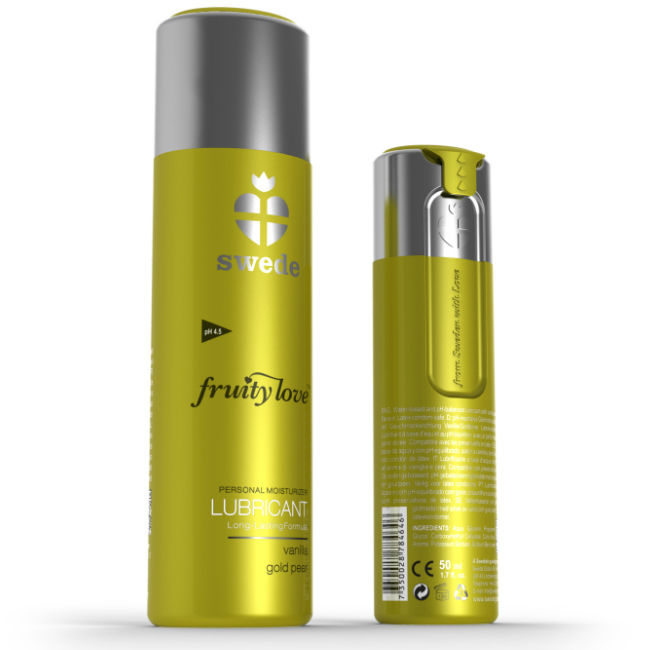 Swede Fruity Love 100 ml - Lubrificante, kit da 3, colore vaniglia gold pera