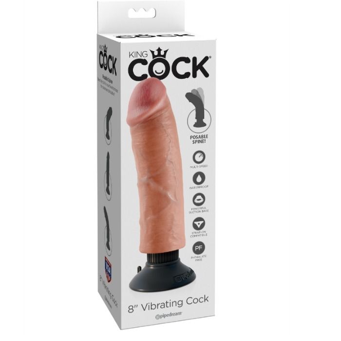 King Cock 20.32 CM Naturale - Accessorio intimo
