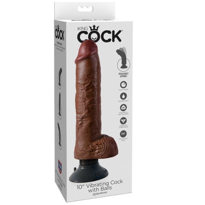 King Cock Testicoli 25.5 CM Colore Naturale - Accessorio intimo, colore marrone - dettaglio
