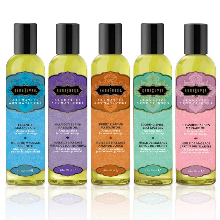 Kamasutra Miscela Armonica 236 ml - Olio da massaggio, kit da 3 - vista laterale