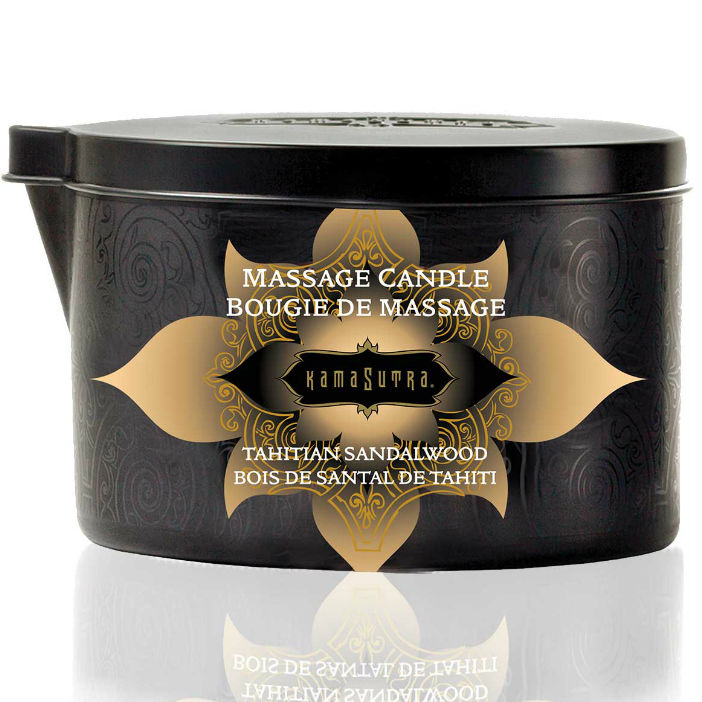 Kamasutra Candela 170 g - Olio da massaggio, kit da 3, colore vaniglia sandalo 170 gr