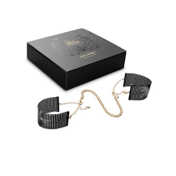 Bijoux Indiscrets DÃ Sir MÃ Tallique Manette - Accessorio intimo, colore rete metallo nero - nella confezione