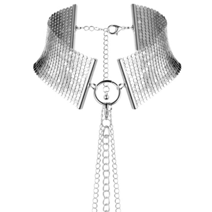 Bijoux Indiscrets DÃ Sir MÃ Tallique Collana Metallica - Lingerie, colore argento - vista laterale