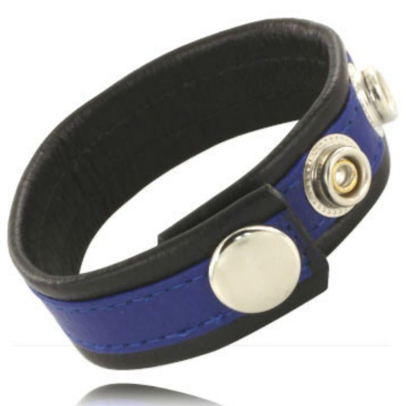 Leather Body Cinturino - Anello per uomo, colore blu nero