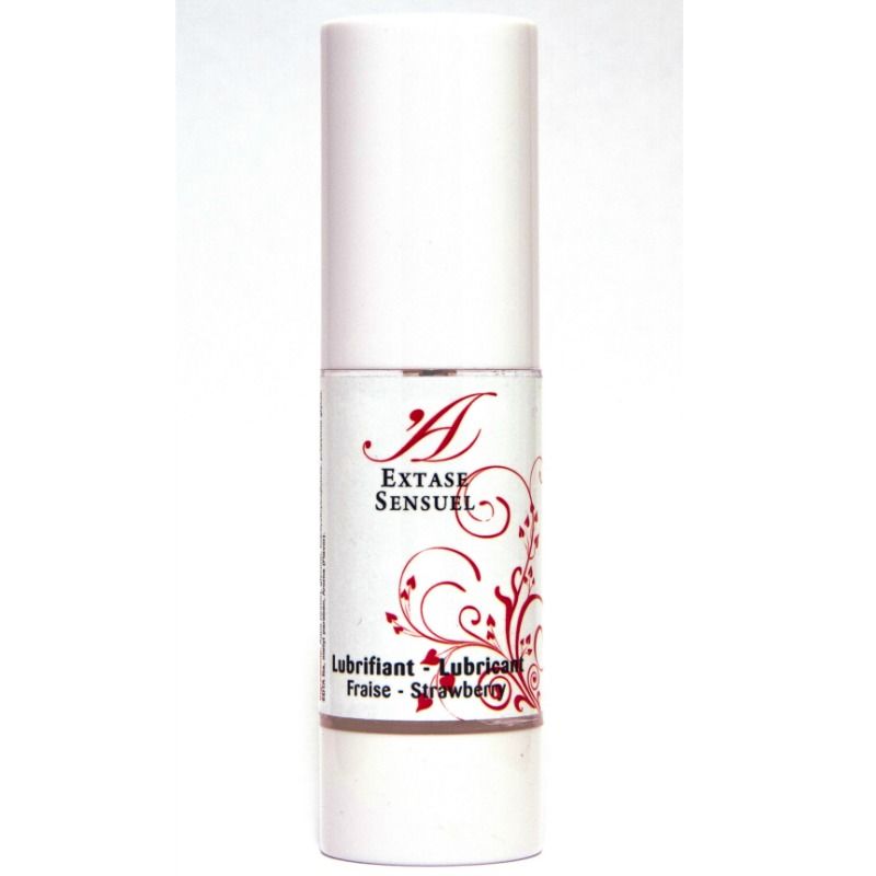 Extase Sensual Alla Fragola 30 ml - Lubrificante, kit da 3 - vista laterale