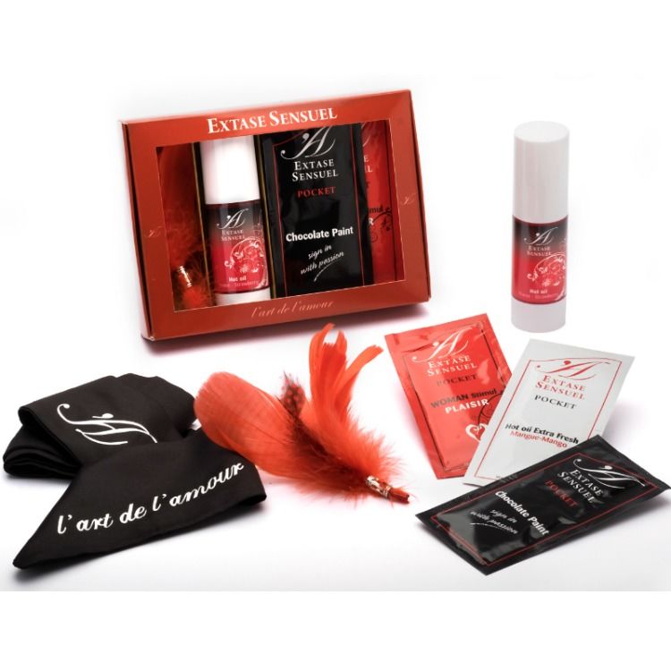 Extase Sensual Viaggio Sensuel Petto - Olio da massaggio, kit da 3