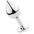 Secretplay Plug - Accessorio intimo, colore trasparente alluminio 7cm