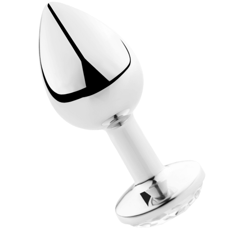 Secretplay Plug - Accessorio intimo, colore trasparente alluminio 7cm