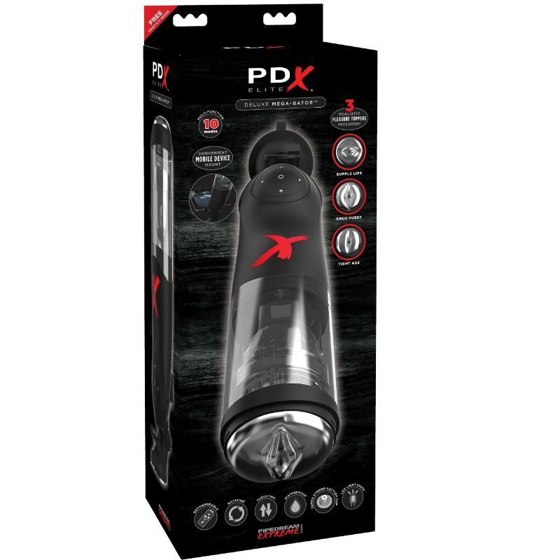 Pdx Elite Mega Bator Deluxe - Dispositivo per uomo - vista laterale