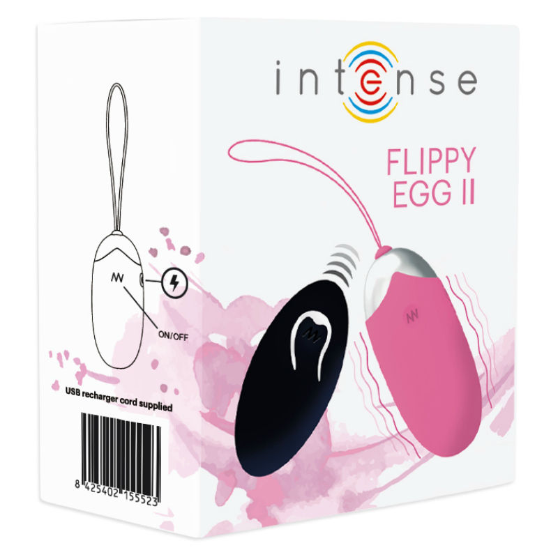 Intense Flippy II - Massaggiatore con telecomando, colore rosa - in mano per le dimensioni