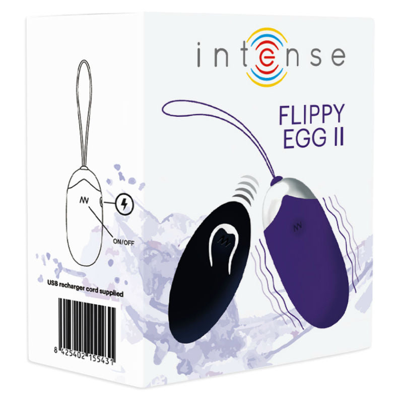 Intense Flippy II - Massaggiatore con telecomando, colore viola - in mano per le dimensioni