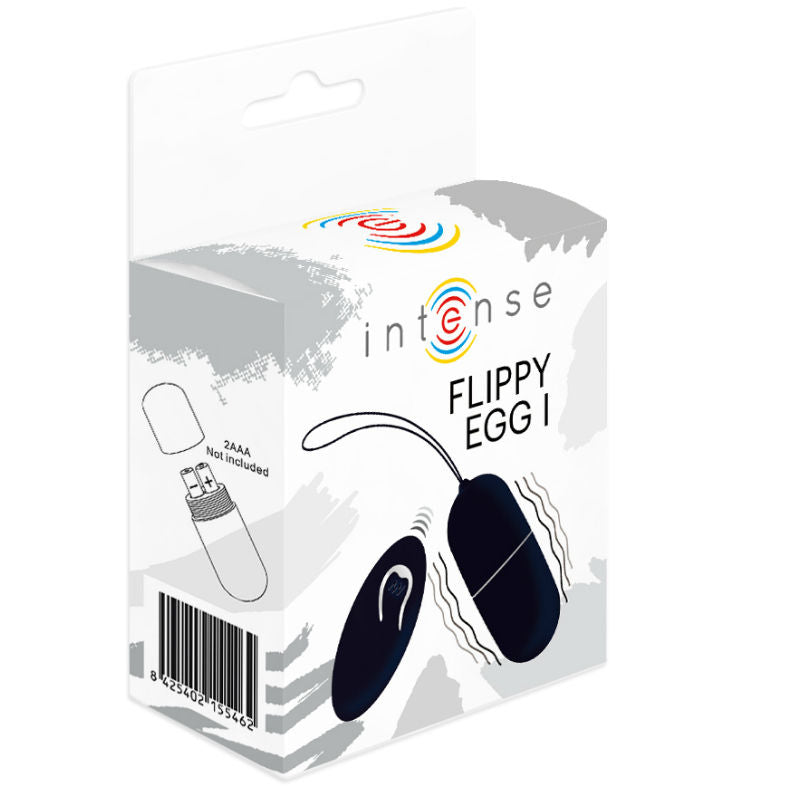 Intense Flippy I - Massaggiatore con telecomando, colore nero - in mano per le dimensioni