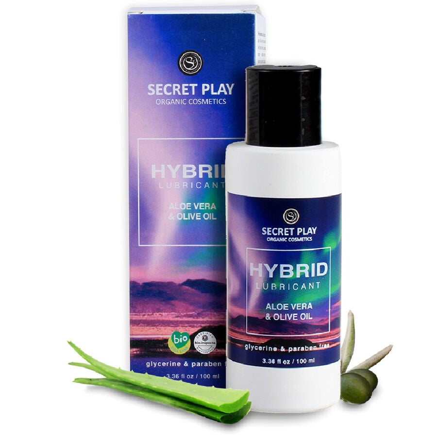 Secretplay Biologico Ibrido 100 ml - Lubrificante, kit da 3