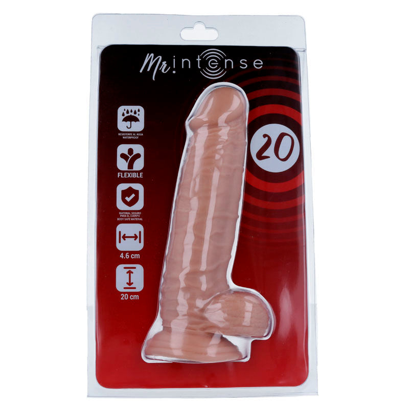 Mr Intense 20 Realistic Penis 20 CM O 4.6 CM - Accessorio intimo - retro