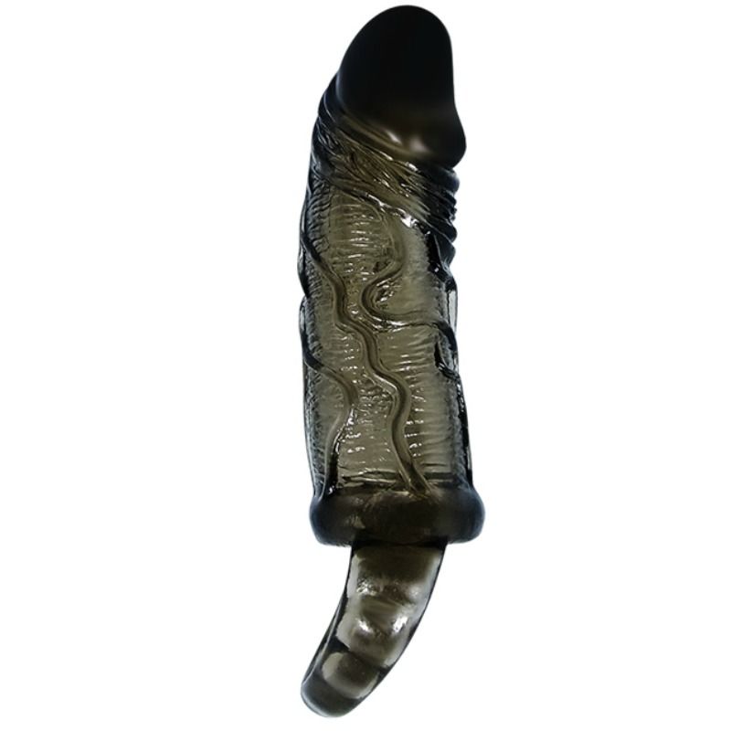 Baile Copertura Estensore - Accessorio intimo, colore testicoli nero - vista laterale