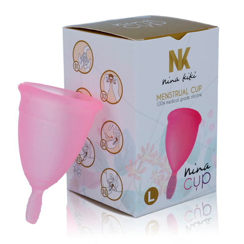 Nina Kikí Coppa Mestruale - Accessorio intimo, colore rosa - nella confezione