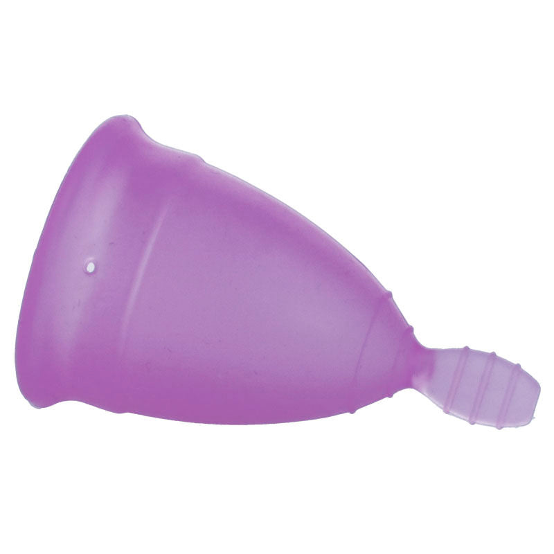 Nina Kikí Coppa Mestruale - Accessorio intimo, colore viola - vista laterale