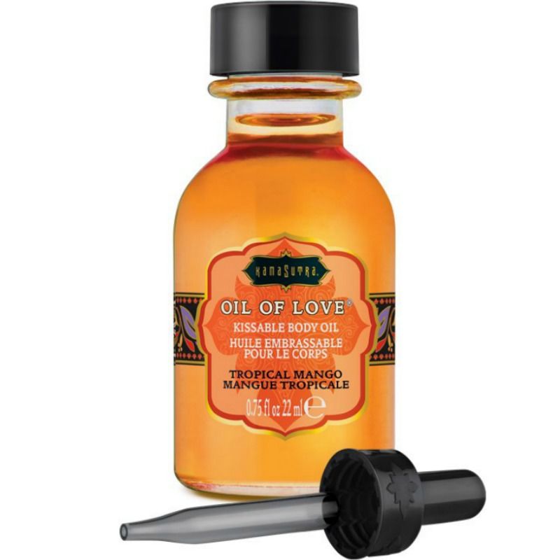 Kamasutra Alimentaremango 22 ml - Olio da massaggio, kit da 3