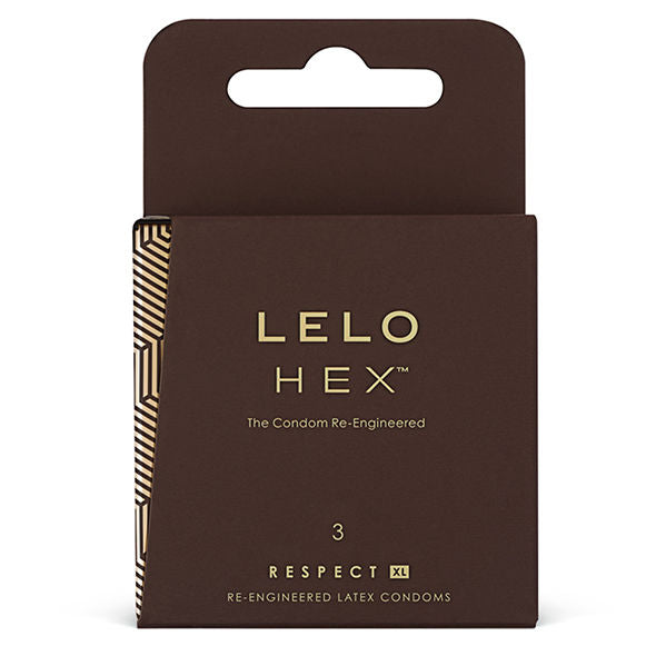 LELO Esagonali Respect - Preservativi, kit da 3 - vista laterale