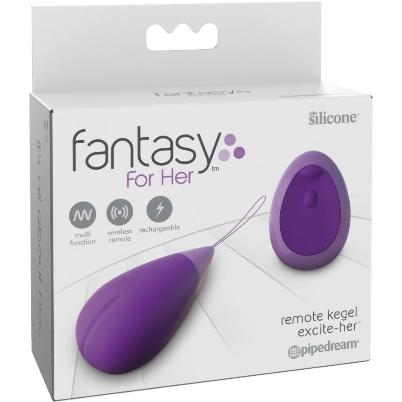 Fantasy For Her Remoto Kegel Excite Her - Massaggiatore con telecomando - retro