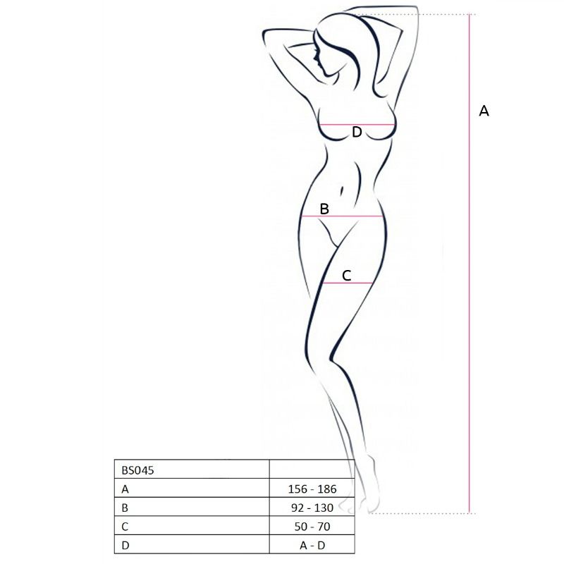 Passion Bs045 - Bodystocking - vista laterale