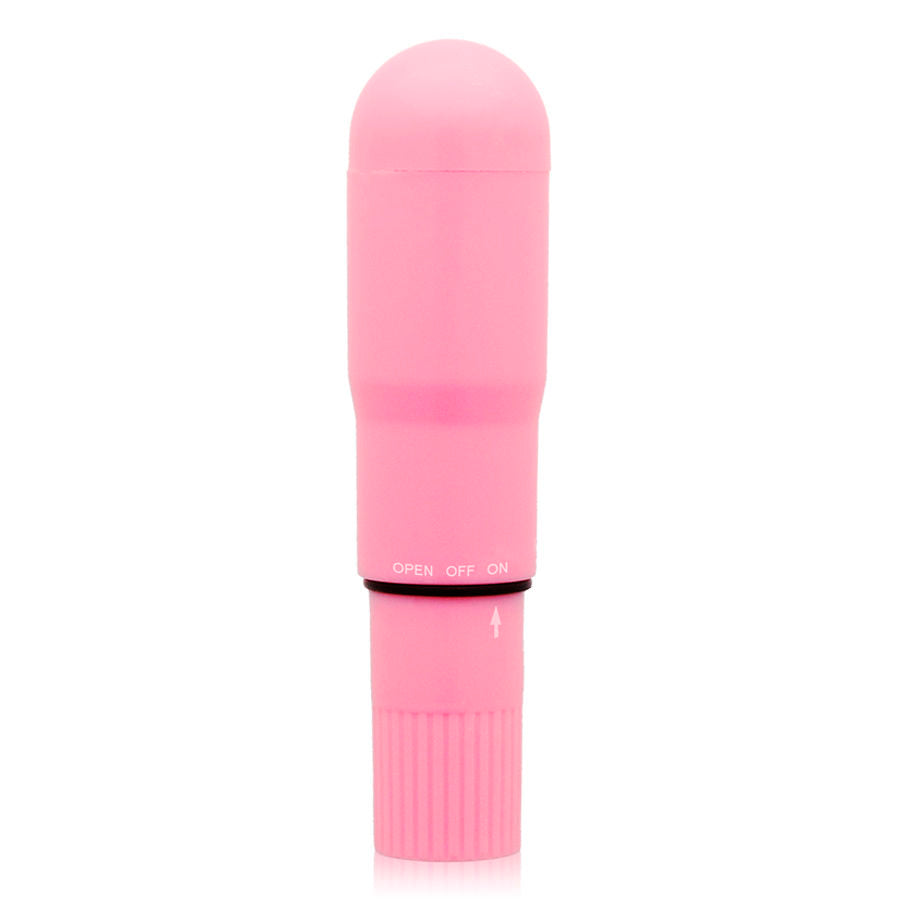 Glossy Tascabile - Mini massaggiatore, colore rosa - vista laterale