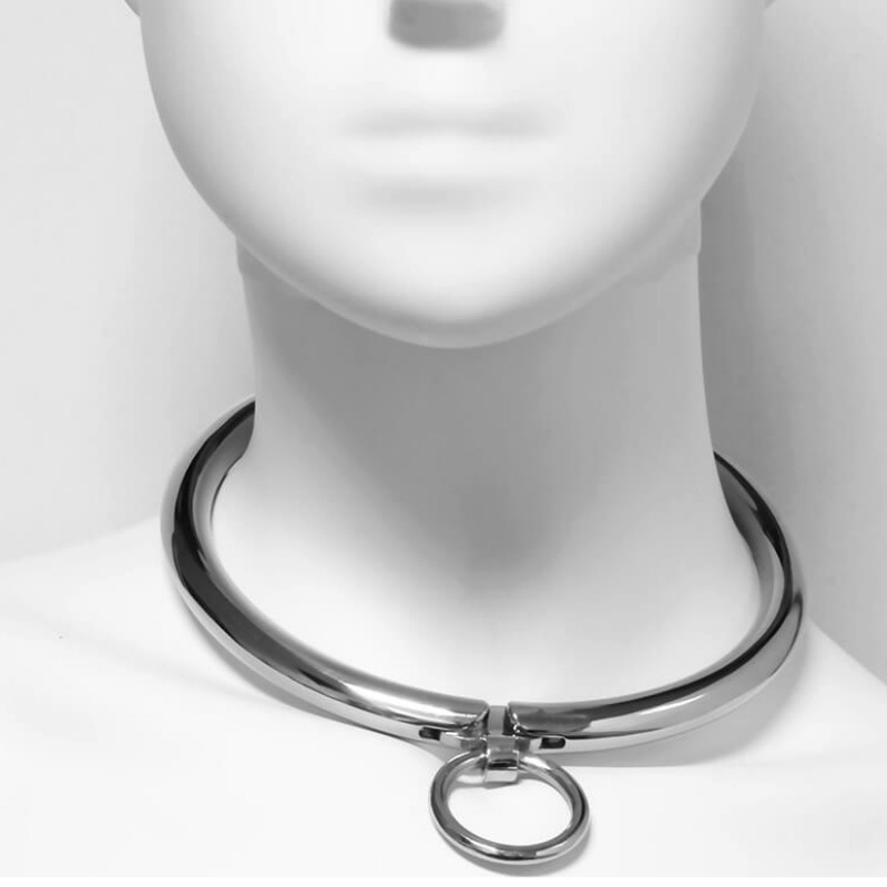 Metal Hard Metallo Collana Chiusura Combinata 10 5 CM - Accessorio intimo - vista laterale