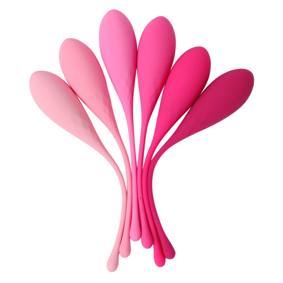 Leslie Allenamento Muscoli Pelvici Kegel Fit 6 - Palline Kegel - in mano per le dimensioni