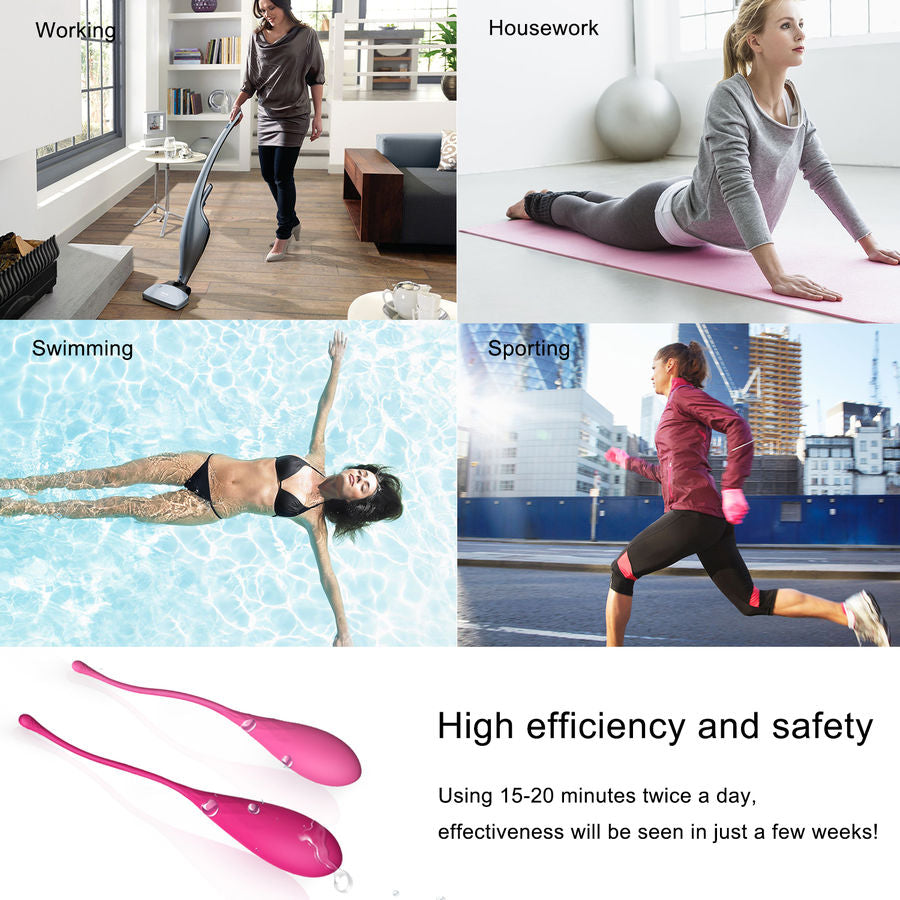Leslie Allenamento Muscoli Pelvici Kegel Fit 6 - Palline Kegel - vista frontale