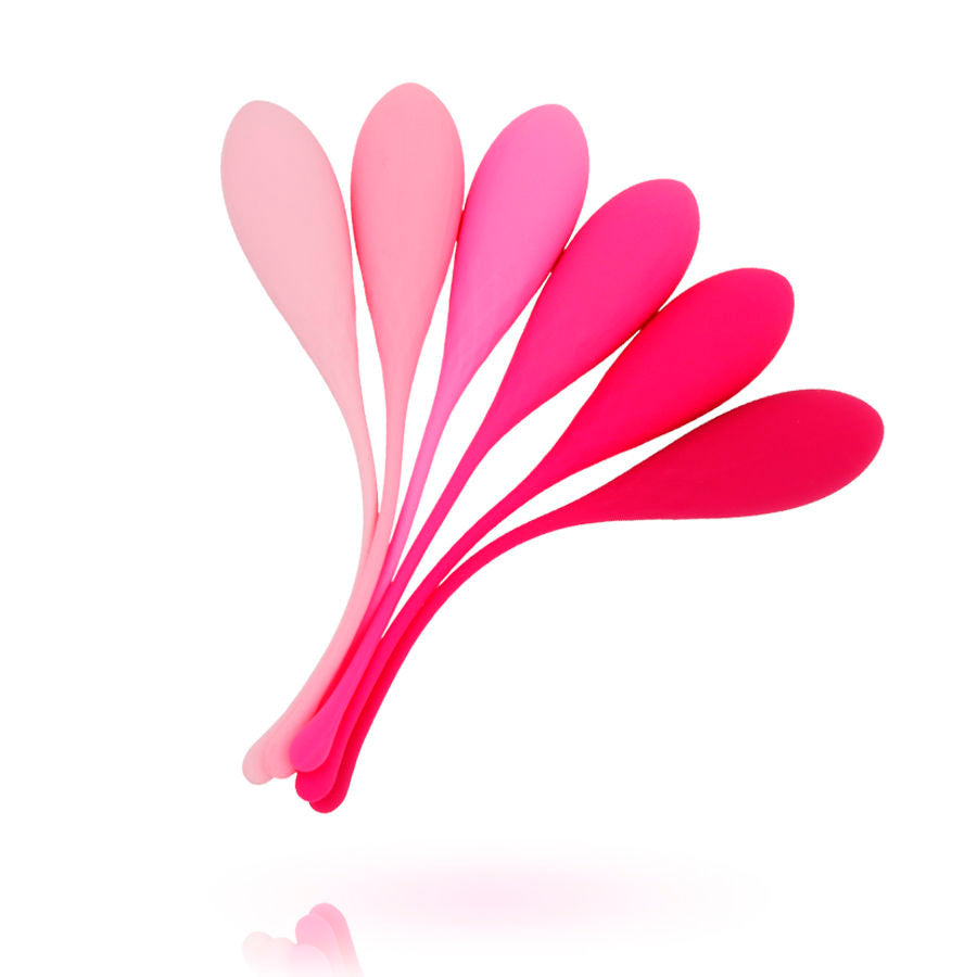 Leslie Allenamento Muscoli Pelvici Kegel Fit 6 - Palline Kegel - in mano per le dimensioni