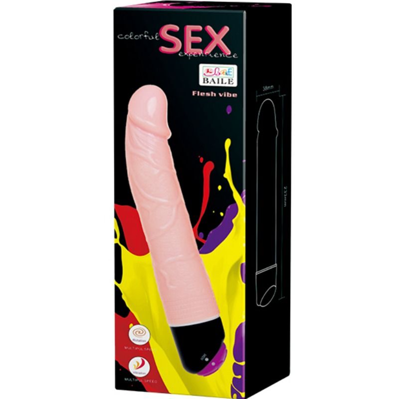 Baile Rotazione Sessuale Colorata 24 CM - Accessorio intimo - vista laterale
