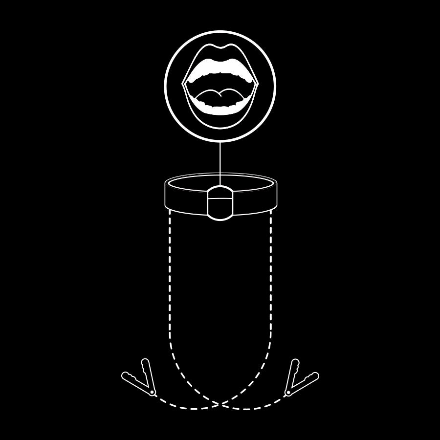 Fetish Submissive Gag - Accessorio intimo - vista laterale