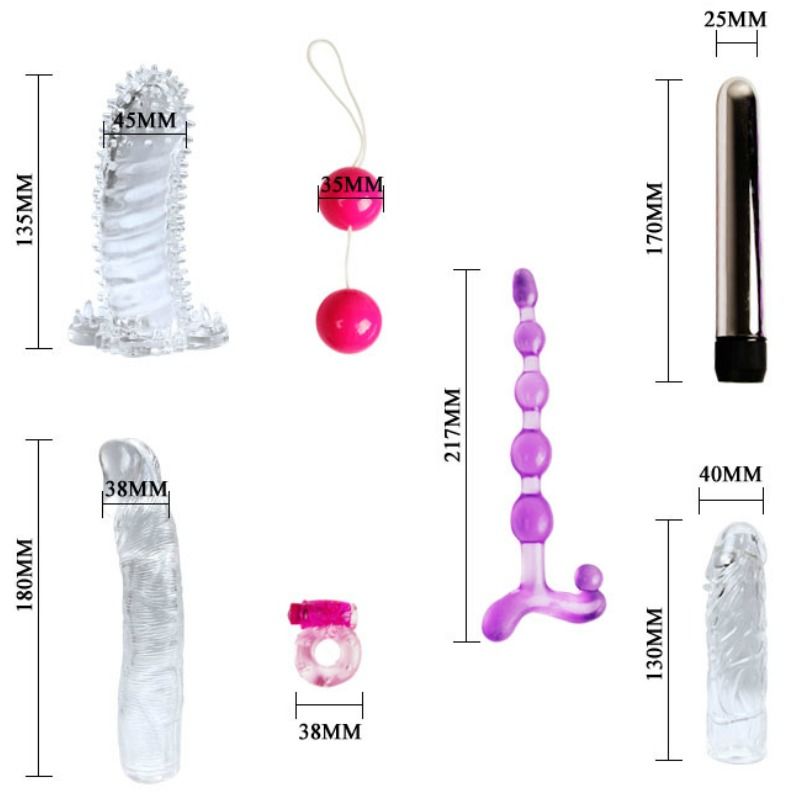 Baile Kit Fantasy Collezione Segreta Degli Amanti - Kit per la coppia - in mano per le dimensioni