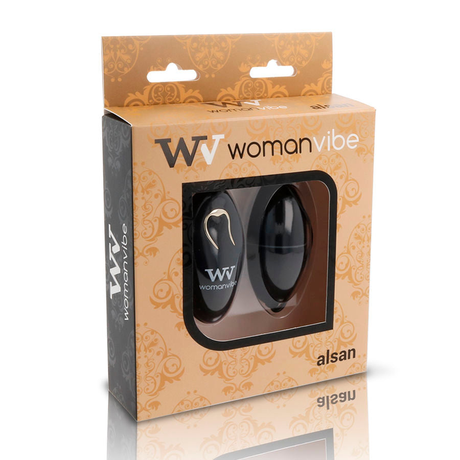 Womanvibe Alsan Egg - Massaggiatore con telecomando, colore nero nero - dettaglio