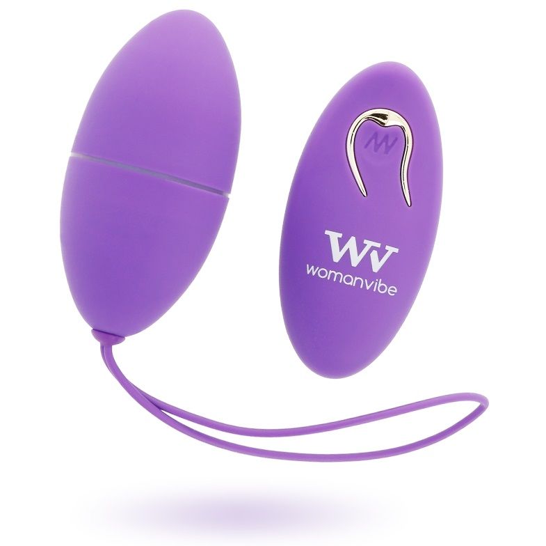 Womanvibe Alsan Egg - Massaggiatore con telecomando, colore viola