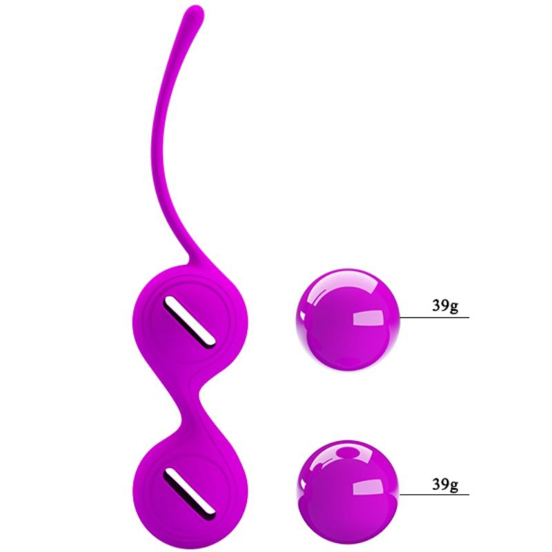Pretty Love Sfere Kegel Stringi I - Palline Kegel - in mano per le dimensioni