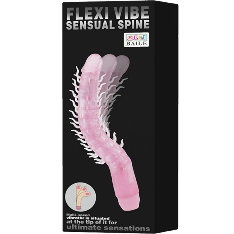 Baile Flessibile Sensual Spine Flexi Vibe - Massaggiatore rotante - vista laterale