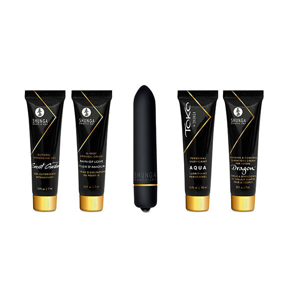 Shunga Kit Geisha Cattiva - Olio da massaggio, kit da 3 - vista frontale