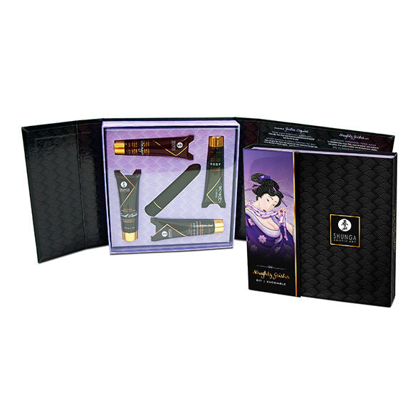 Shunga Kit Geisha Cattiva - Olio da massaggio, kit da 3 - dettaglio