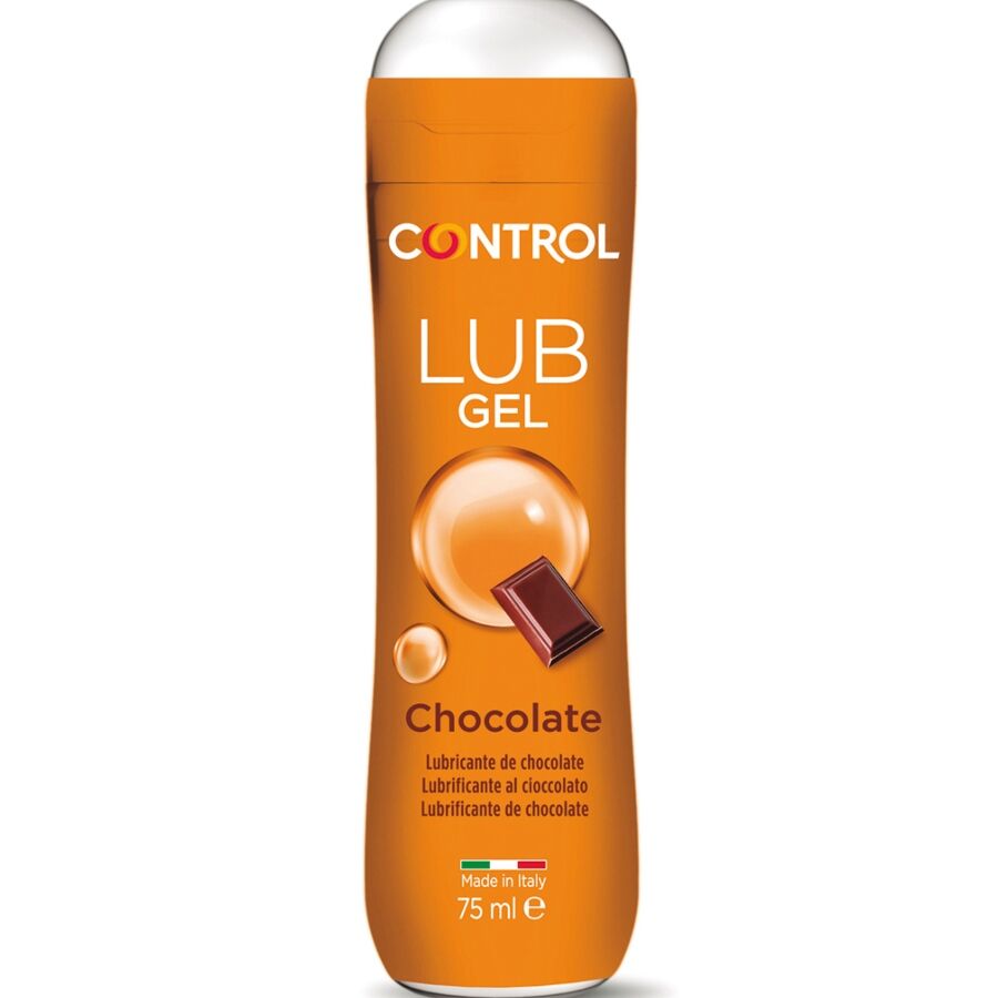 Control Lub Gel 75 ml - Lubrificante, kit da 3, colore al cioccolato