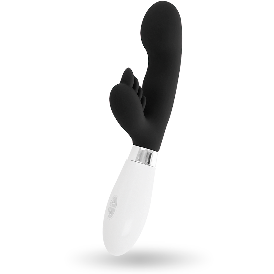 Glossy Elvis - Massaggiatore doppio, colore nero - nella confezione