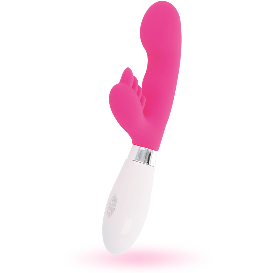 Glossy Elvis - Massaggiatore doppio, colore rosa - dettaglio