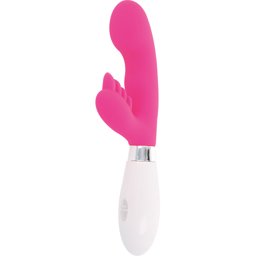 Glossy Elvis - Massaggiatore doppio, colore rosa - nella confezione