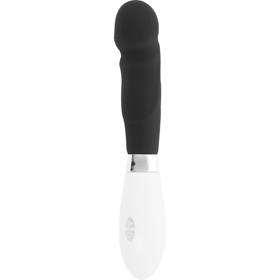 Glossy Paul - Massaggiatore curvo, colore nero - vista laterale