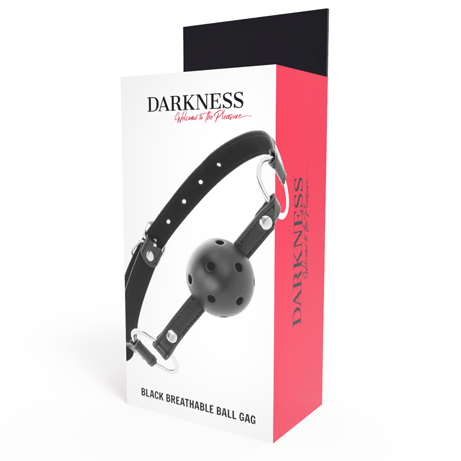 Darkness Bavaglino Traspirante - Accessorio intimo, colore nero - nella confezione