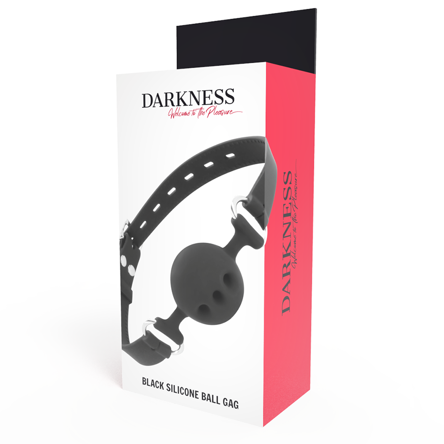 Darkness Bavaglino - Accessorio intimo, colore traspirante nero - nella confezione