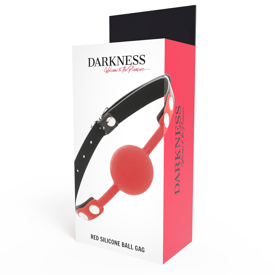 Darkness Bavaglino - Accessorio intimo, colore rosso - nella confezione