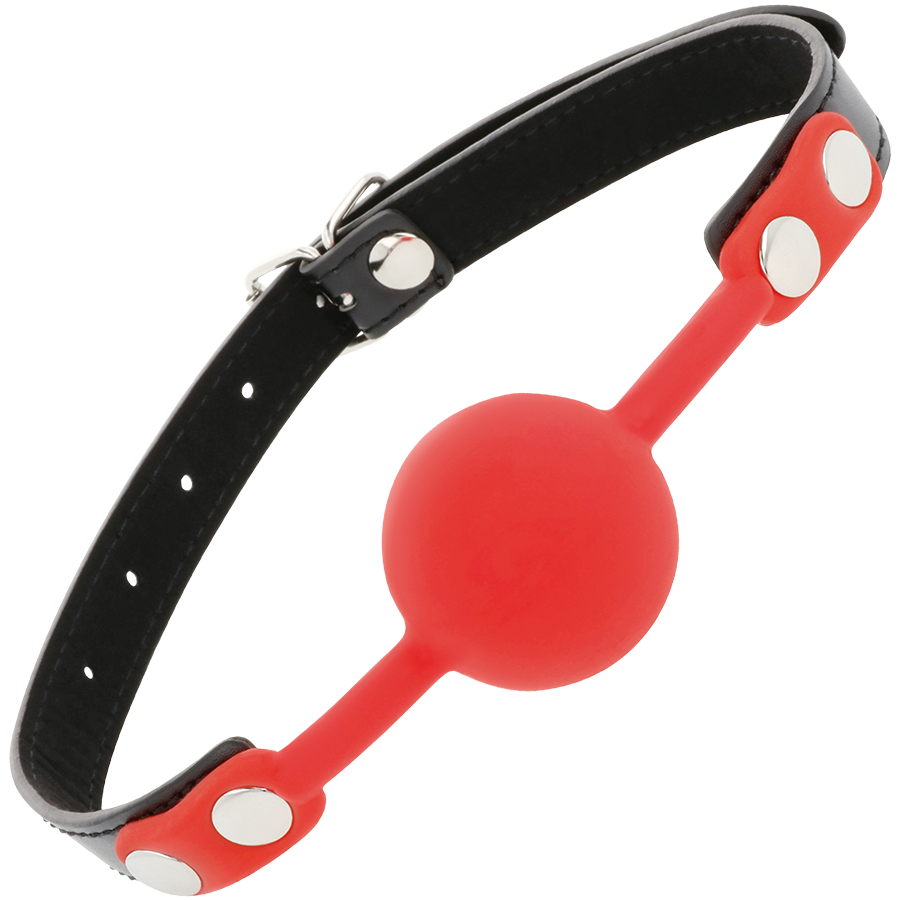 Darkness Bavaglino - Accessorio intimo, colore rosso - vista laterale