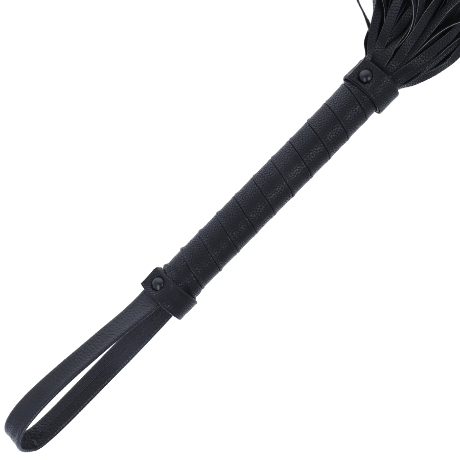 Darkness Frusta Bondage - Accessorio intimo, colore nera 42cm pelle - vista laterale