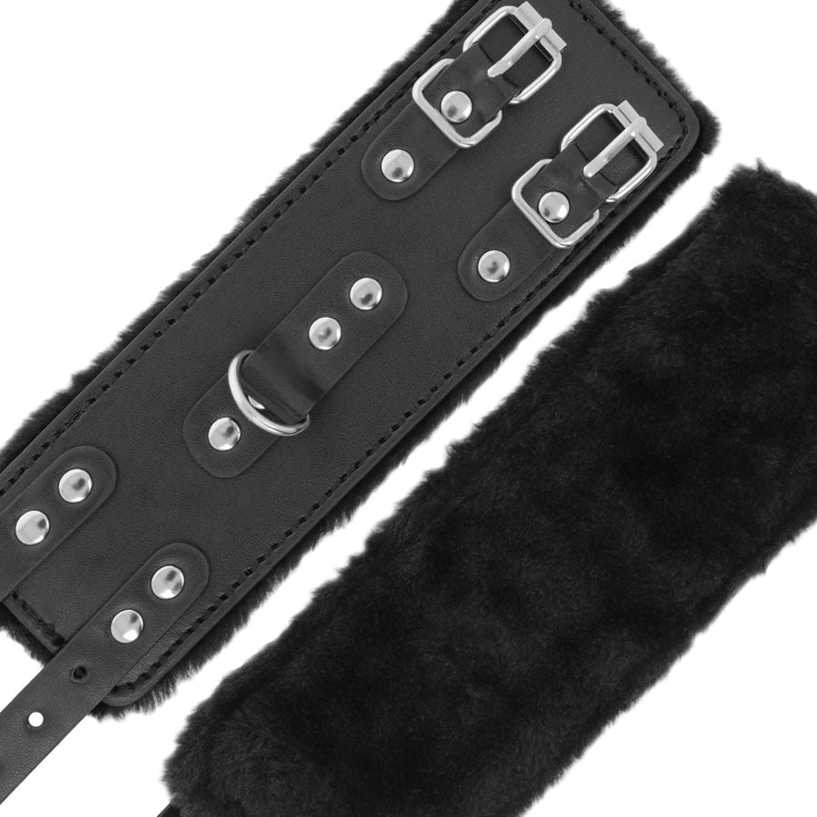 Darkness Manette Nere Regolabili - Accessorio intimo - in mano per le dimensioni